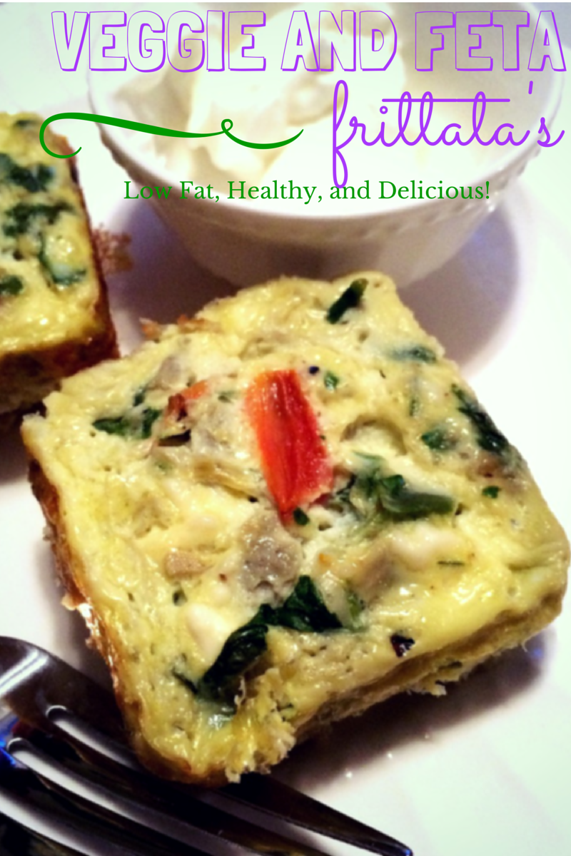 Hearty Vegetable and Feta Frittatas