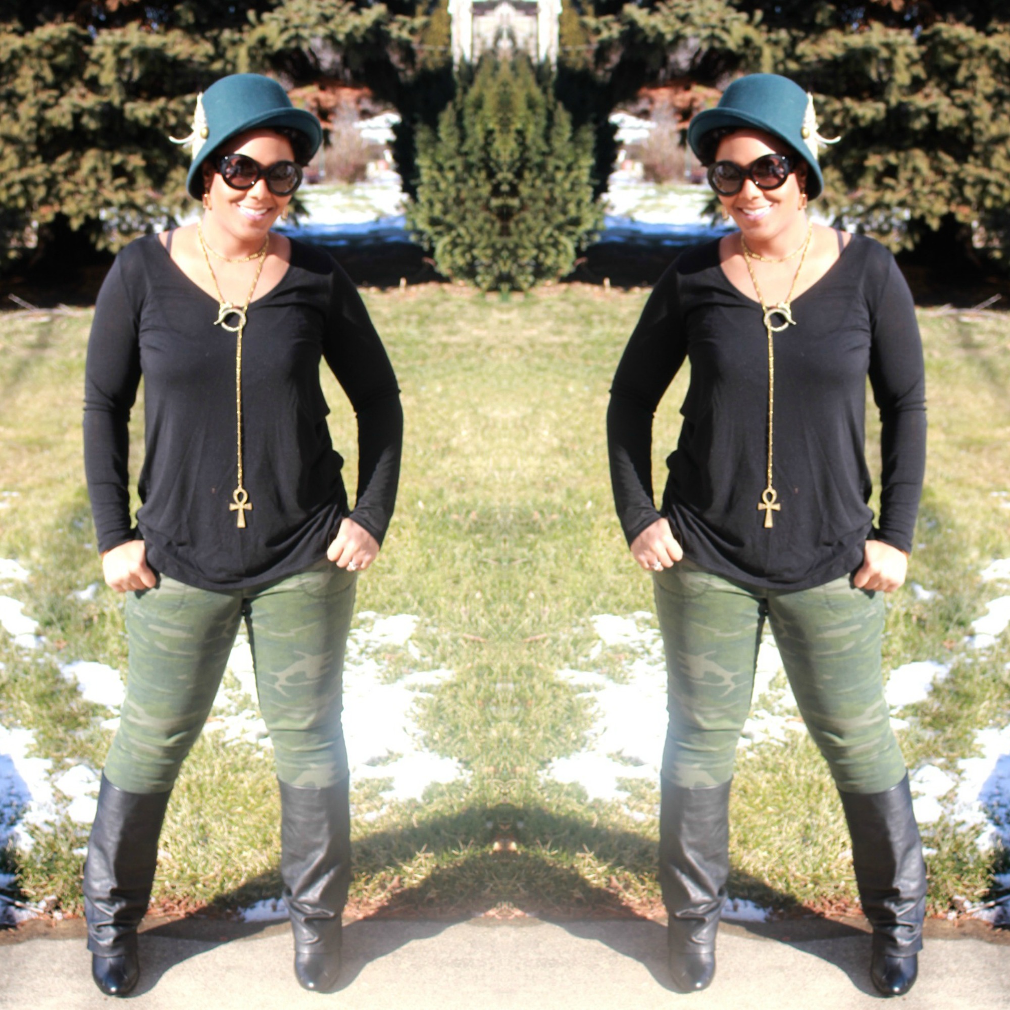 BeingMelody Loft Camo Twill See By Chloe Fold Over Boots Peace Images Jewelry Prada Baroque Sunglasses