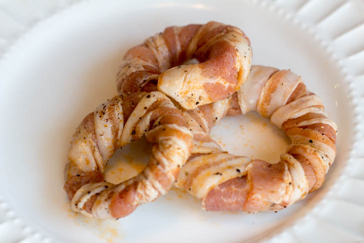 Super Easy Bacon Wrapped Onion Rings