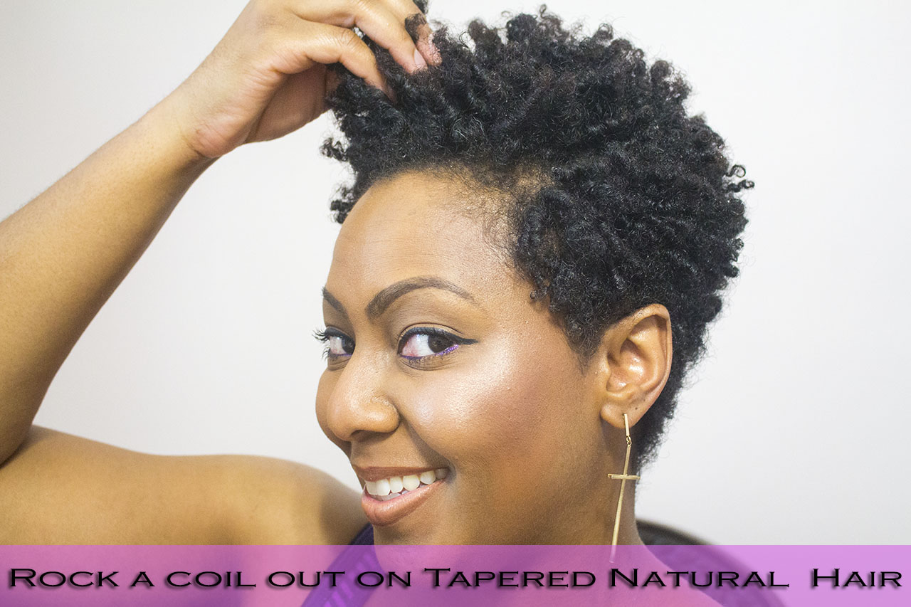 How to Rock a Tapered Cut and Style it into a Fierce Coil Out on Natural Hair! |www.BeingMelody.com| @beingmelody