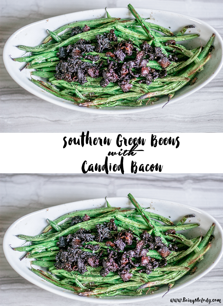 Southern Green Beans with Candied Bacon 