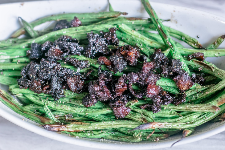 Southern Green Beans with Candied Bacon, Green Beans, #summeryum #cbias 