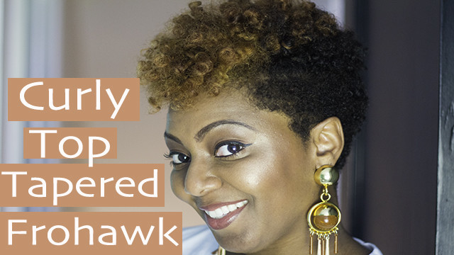 Curly Top Tapered FroHawk Hairstyle Video Tutorial