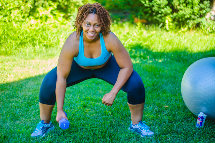 Sculpt Tank Top Arms with EAS AdvantEdge Carb Control Protein Shakes