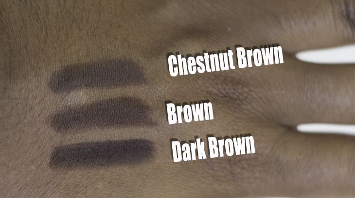 Black|Up Cosmetics Perfect Brow Swatches |BeingMelody.com| @BeingMelody