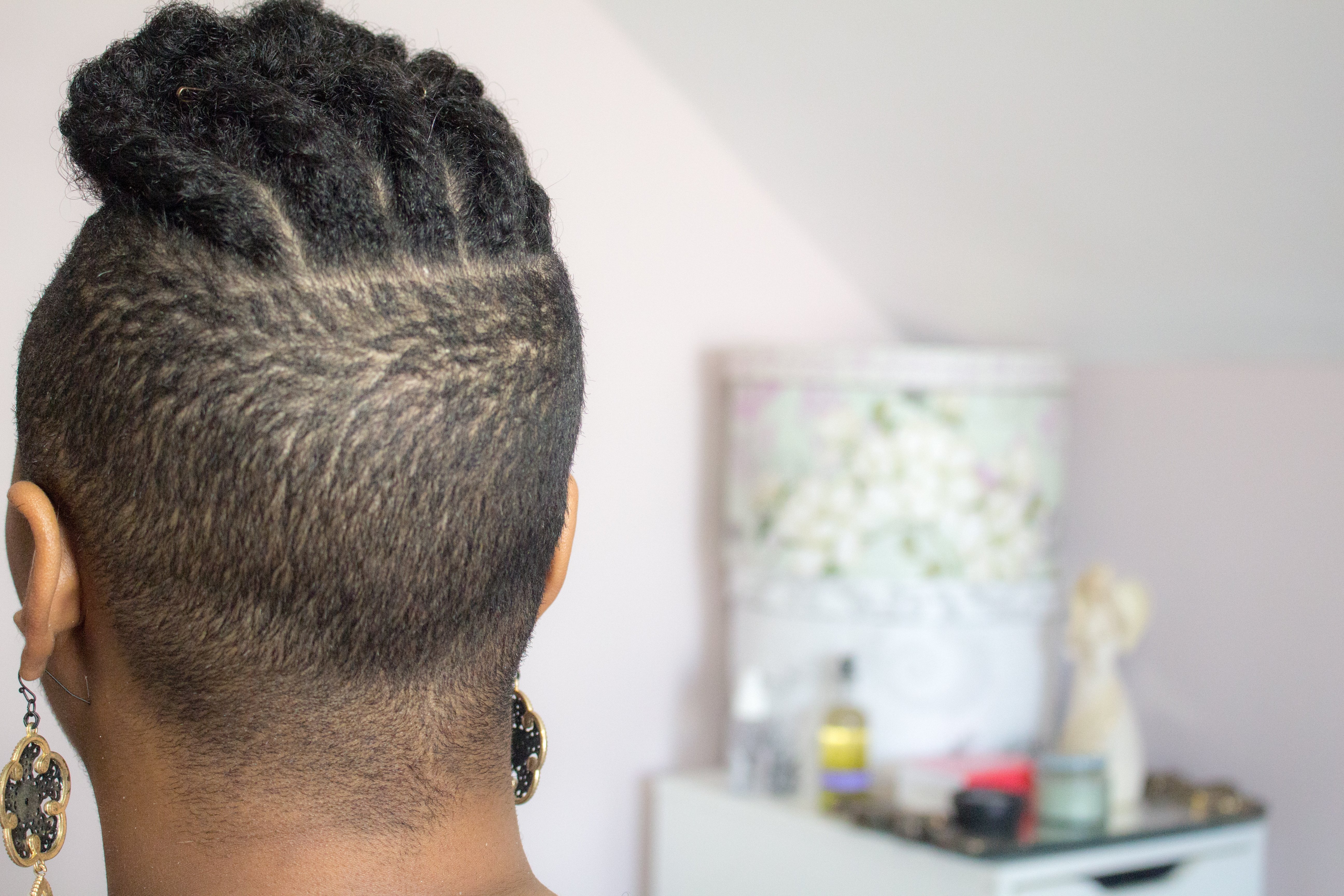 Quick Professional Protective Style on Short Tapered Natural Hair