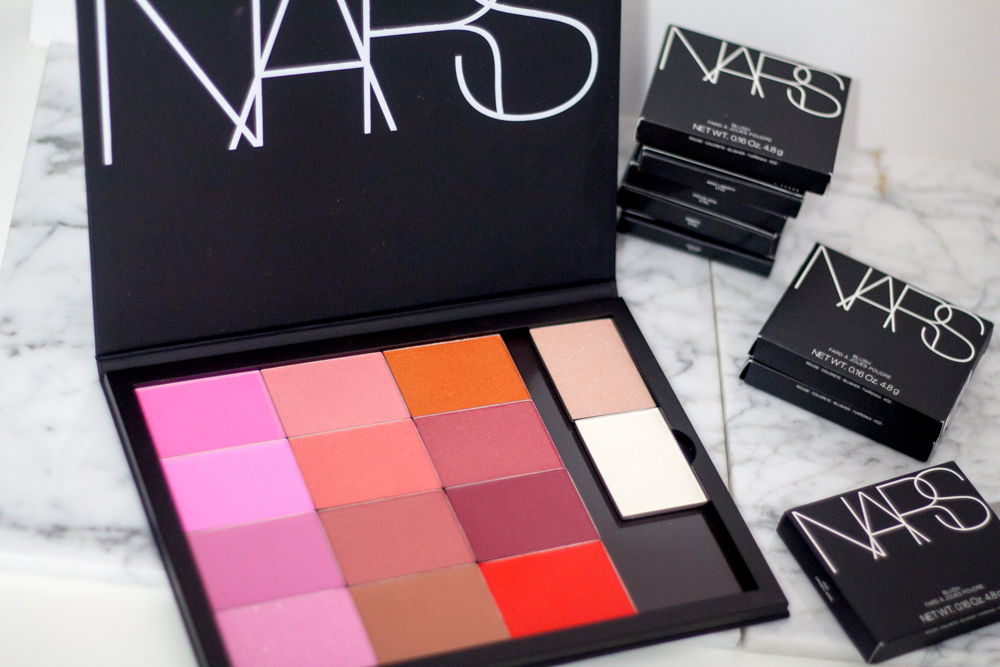 Large Nars Cosmetics ProPalette filled with refill blushes. |BeingMelody.com| @BeingMelody