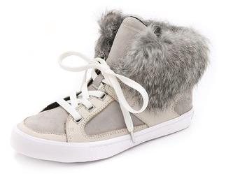 Rebecca Minkoff Shiloh Fur High Top Sneakers