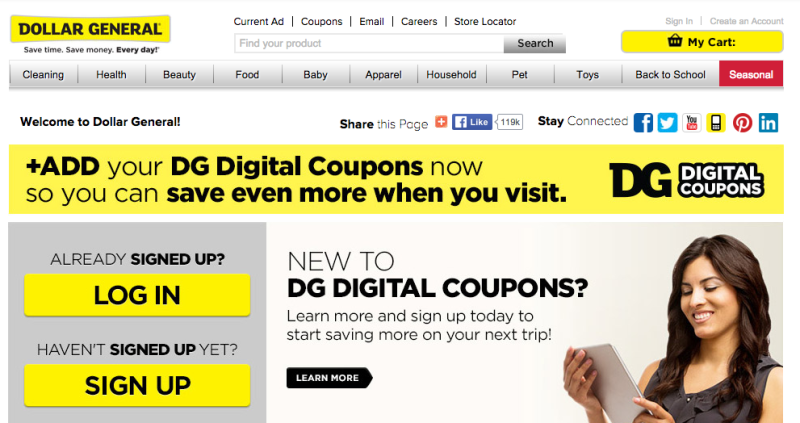 Save your Bum & Money with Digital Coupons at Dollar General Plus Giveaway