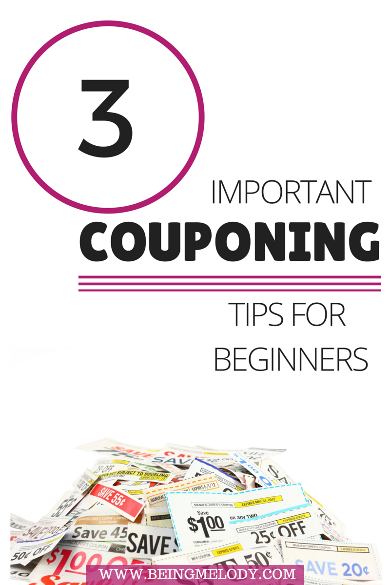 Three important couponing tips for beginners.