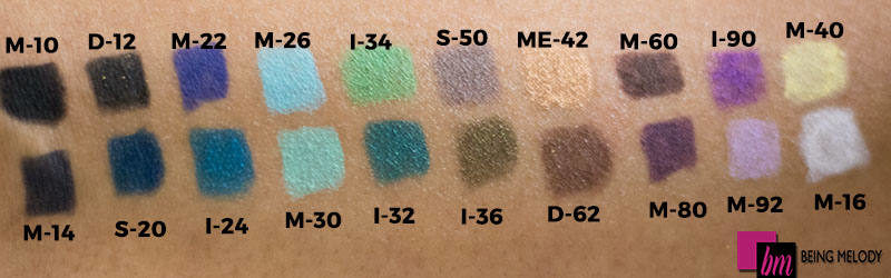 Make Up For Ever Aqua XL Liners Swatched on Medium Brown Skin -www.beingmelody.com