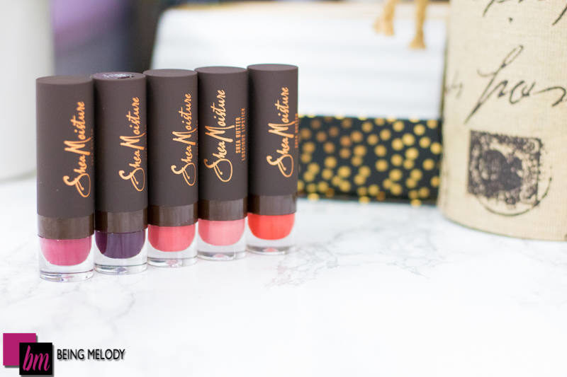 Shea Moisture Shea Butter Luscious Lipstick Swatches www.beingmelody.com 