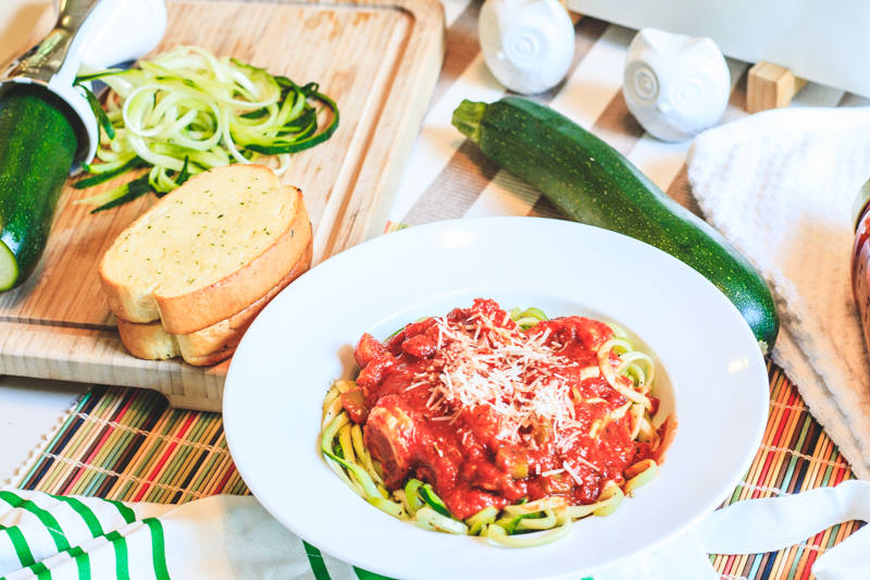 Shrimp and Zucchini Vegetti