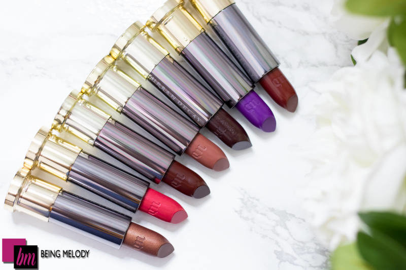 Urban Decay Vice Lipsticks Swatches on Medium Brown Skin www.beingmelody.com