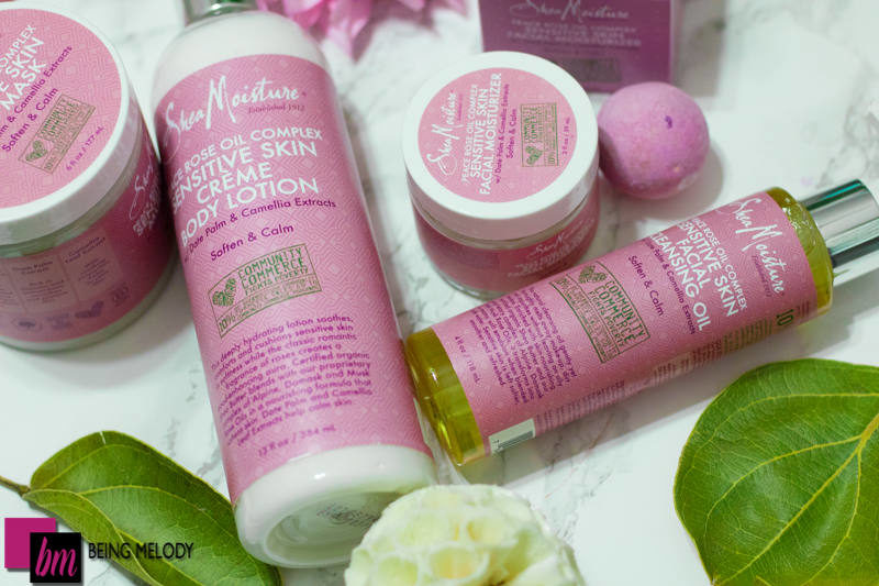 Shea Moisture Rose Oil Peace Complex is great for sensitive skin. www.beingmelody.com