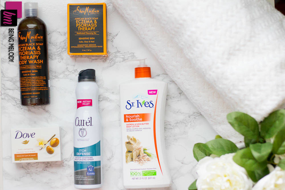 Soothe Dry Itchy Skin with these great budget friendly skin care picks. 