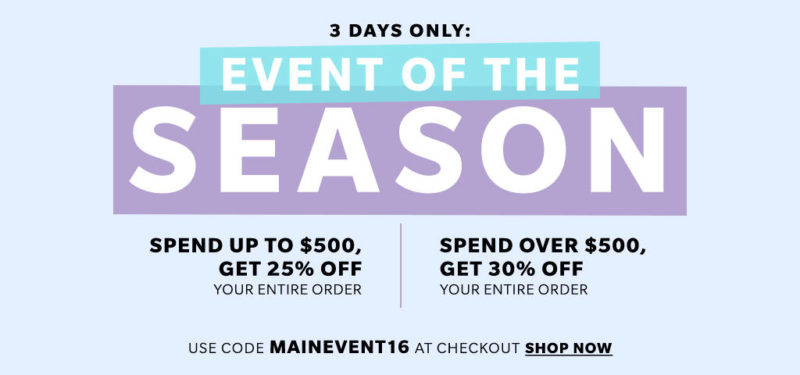 Shopbop Event of the Season Sale