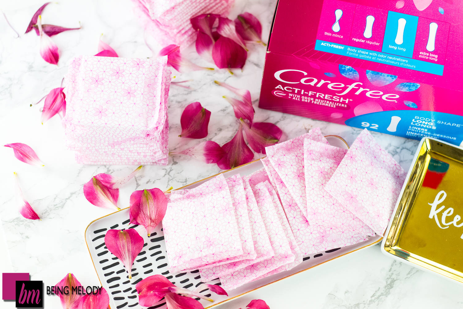 Carefree mornings- morning routine- carefree liners -www.beingmelody.com
