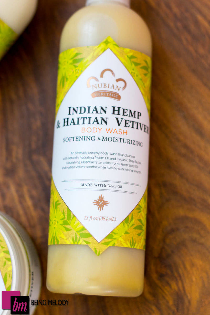 Nubian Heritage Indian Hemp and Haitian Vetiver 