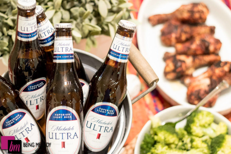 Michelob ULTRA pairs well great tasting healthy food. 