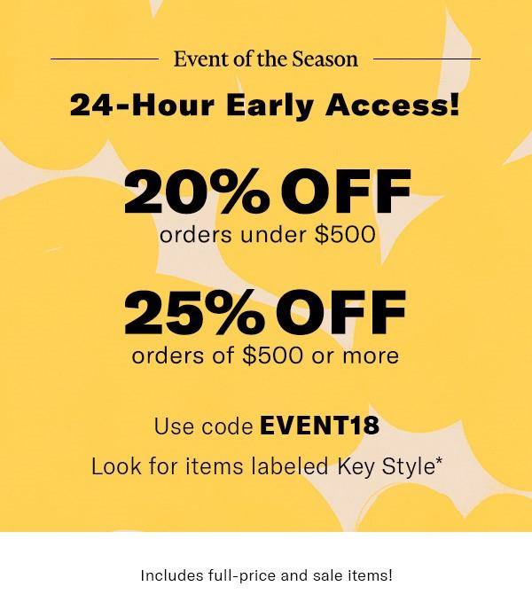 Shopbop Event of the Season Sale