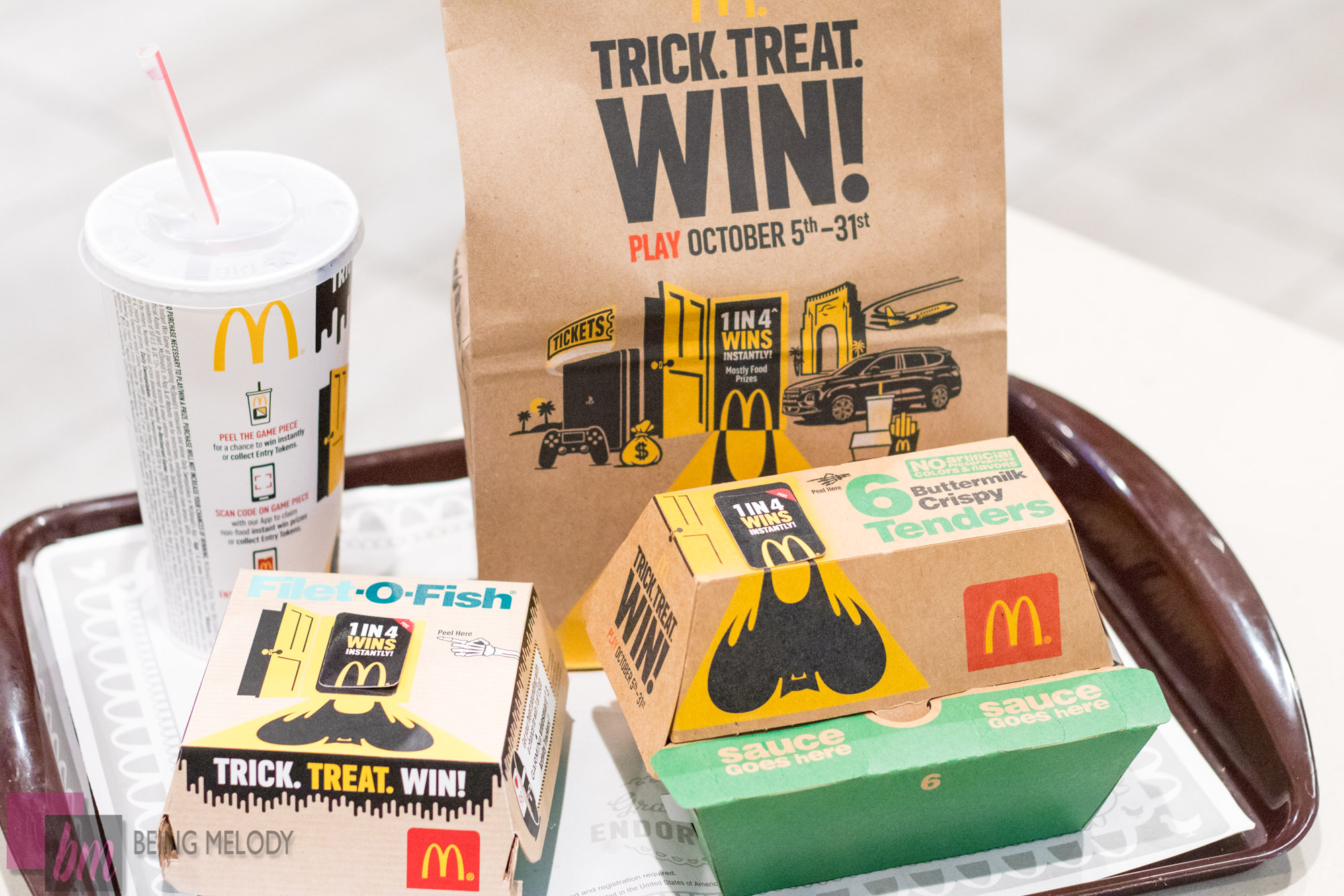 McDonalds Trick Treat and Win Game www.beingmelody.com